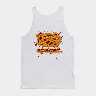 Spaget. (weird spaghetti) (splatter) Tank Top